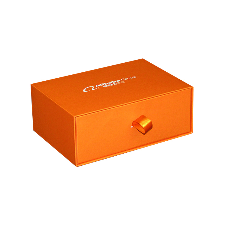 Wholesale Premium Paper Drawer Gift Boxes for Business Anniversary with Hot Stamping Logo