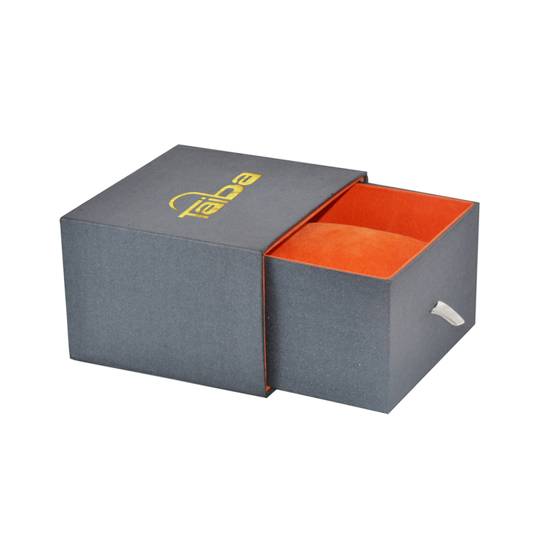 Hot Sale Fancy Paper Sliding Drawer Gift Box with Velvet Pillow Holder for Bracelet Pendant Necklace Packaging