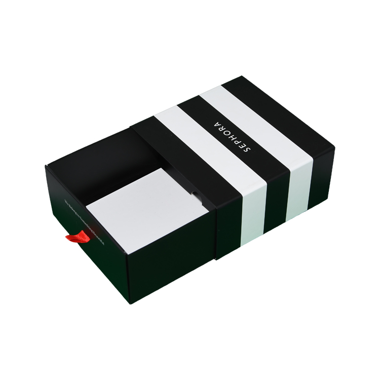 Popular Design Sliding Drawer Box Logo Printed Sliding Foldable Holographic Foil Drawer Gift Box