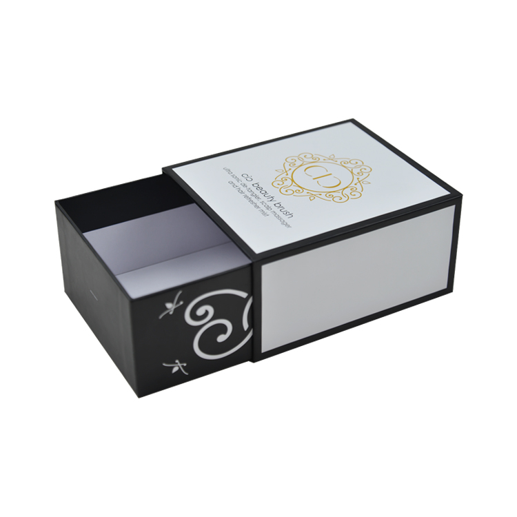 Luxury Custom Logo Rigid Cardboard Paper Cosmetic Jewelry Gift Packaging Sliding Out Drawer Box