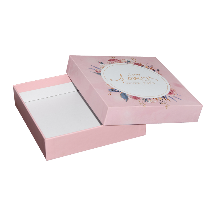 China Manufacturer Pink Cosmetic Base And Lid Box Custom Luxury Paper Packaging Gift Box With Logo For Gifts