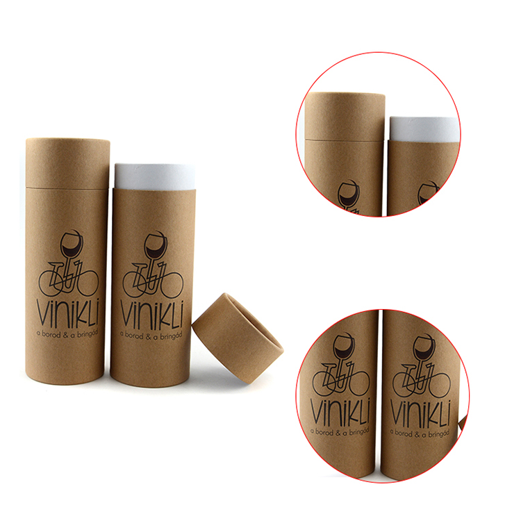 Wholesale Handmade Brown Kraft Paper Packaging T-Shirt Tubes