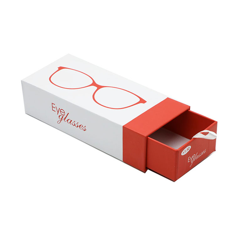 Custom Logo Printing Sunglasses Packaging Eyeglass Paper Box Eyewear Drawer Cardboard Box Packaging Sunglasses Box