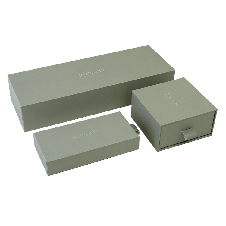 Custom Printing Hard Rigid Cardboard Luxury Sliding Box With Ribbon Rope Gift Sleeve Drawer Box Packaging