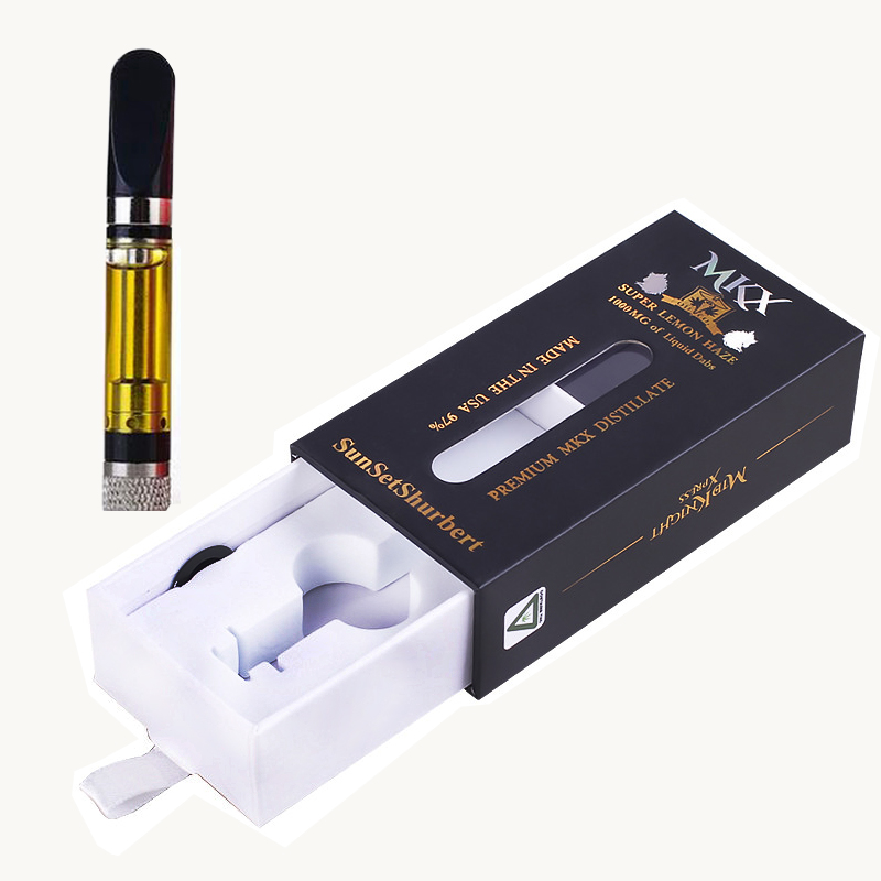 Slide Out Paper Packaging Box For Vape Cartridges Oil Pen Packaging Boxes