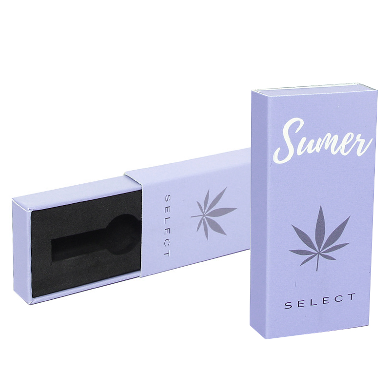 Slide Out Paper Packaging Box For Vape Cartridges Oil Pen Packaging Boxes