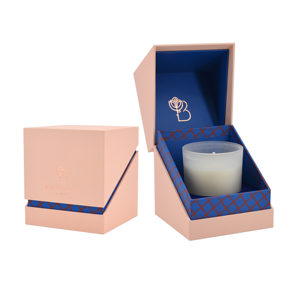 Manufacturer Custom Unique Rectangular Craft Packaging Print Hard Cardboard Luxury Candle Box For Gift 