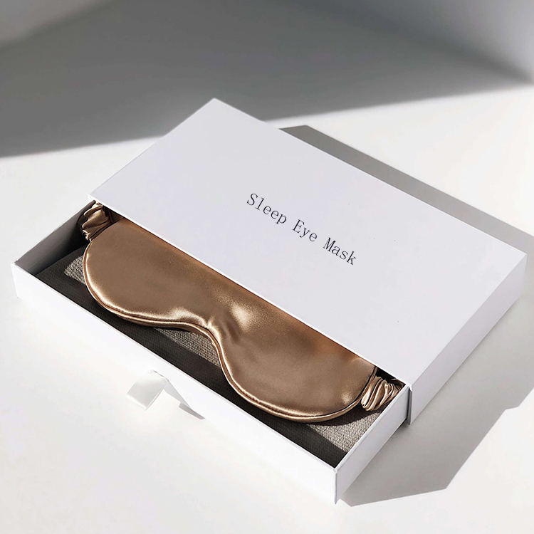 Custom Logo Printing Empty Silk Eye Sleep Mask Packaging Box Luxury Gift Box For Silk Eye Mask