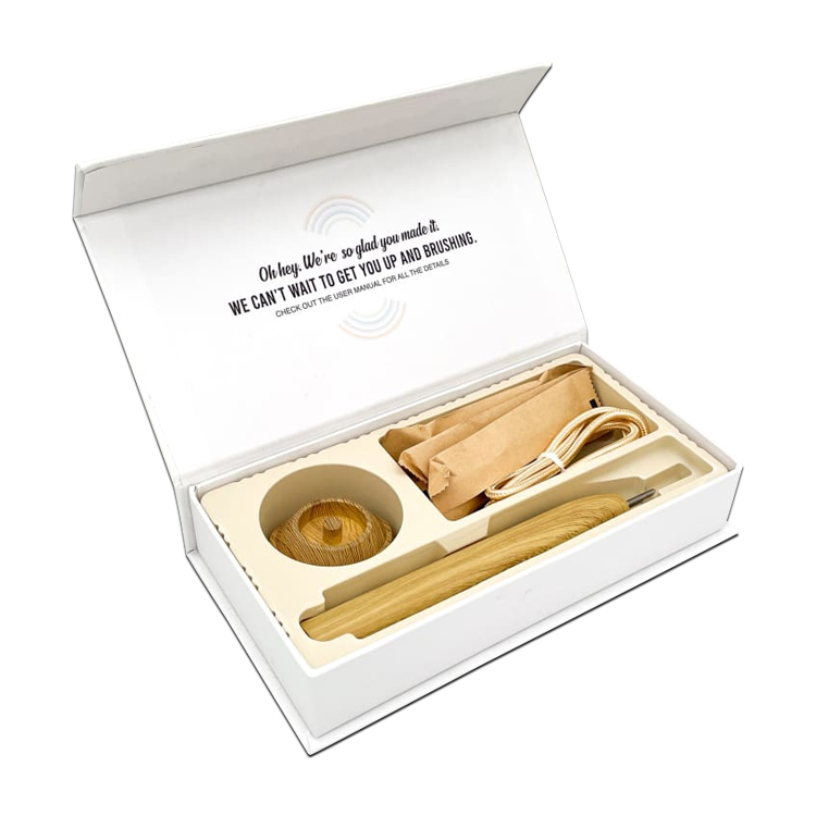Bamboo Electric Toothbrush Packaging Customized Smart Toothbrush Set Packaging Box with Logo
