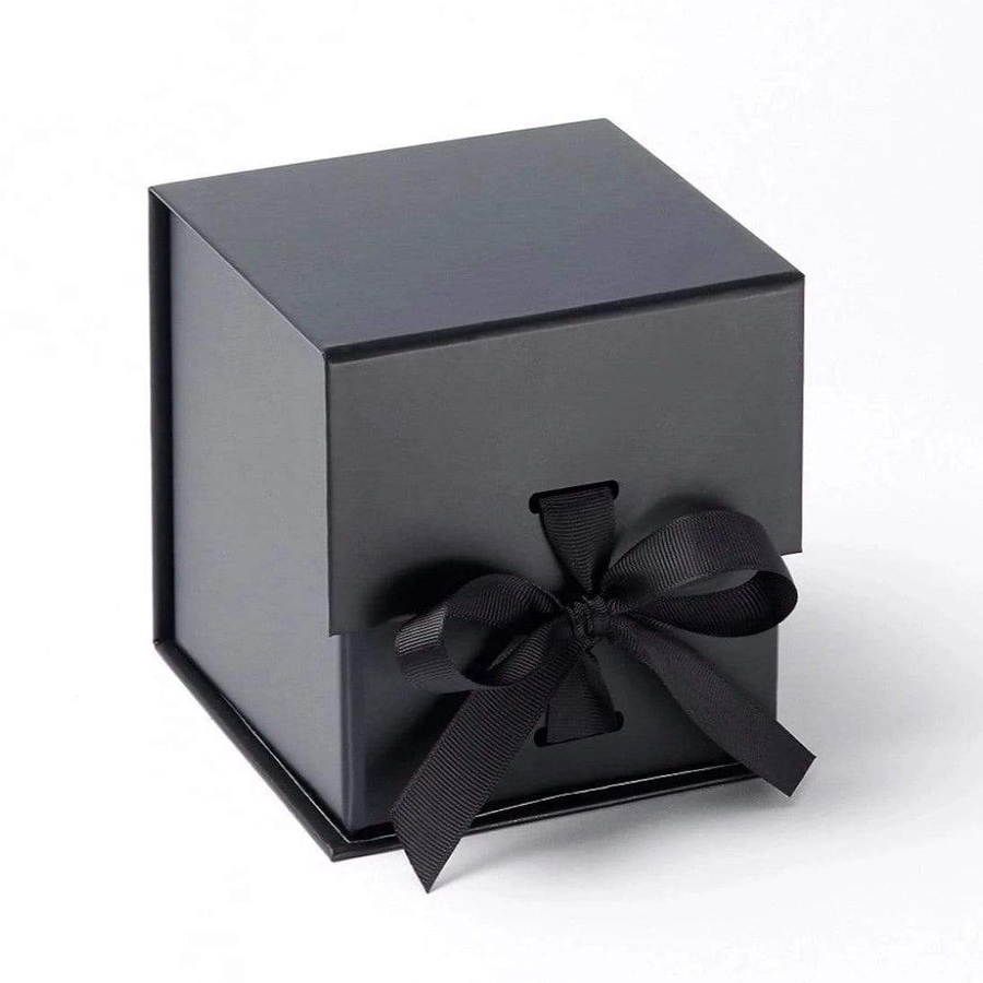 Luxury Black Gift Folding Paperboard Box With Printing Logo Candle Packaging Boxes