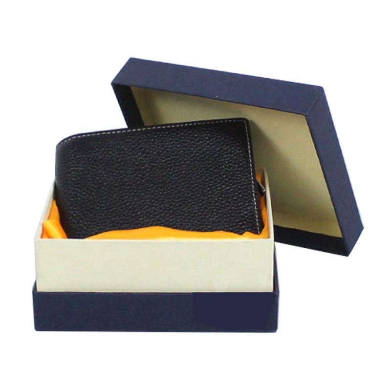 Wholesale Closure Recyclable Cardboard Empty Wallet Boxes Custom Logo Luxury Storage Apparel Packaging Box